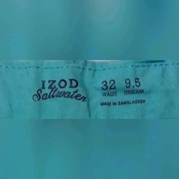 Izod Saltwater Shorts. 💯 cotton. Men's size 32 - Picture 7 of 7